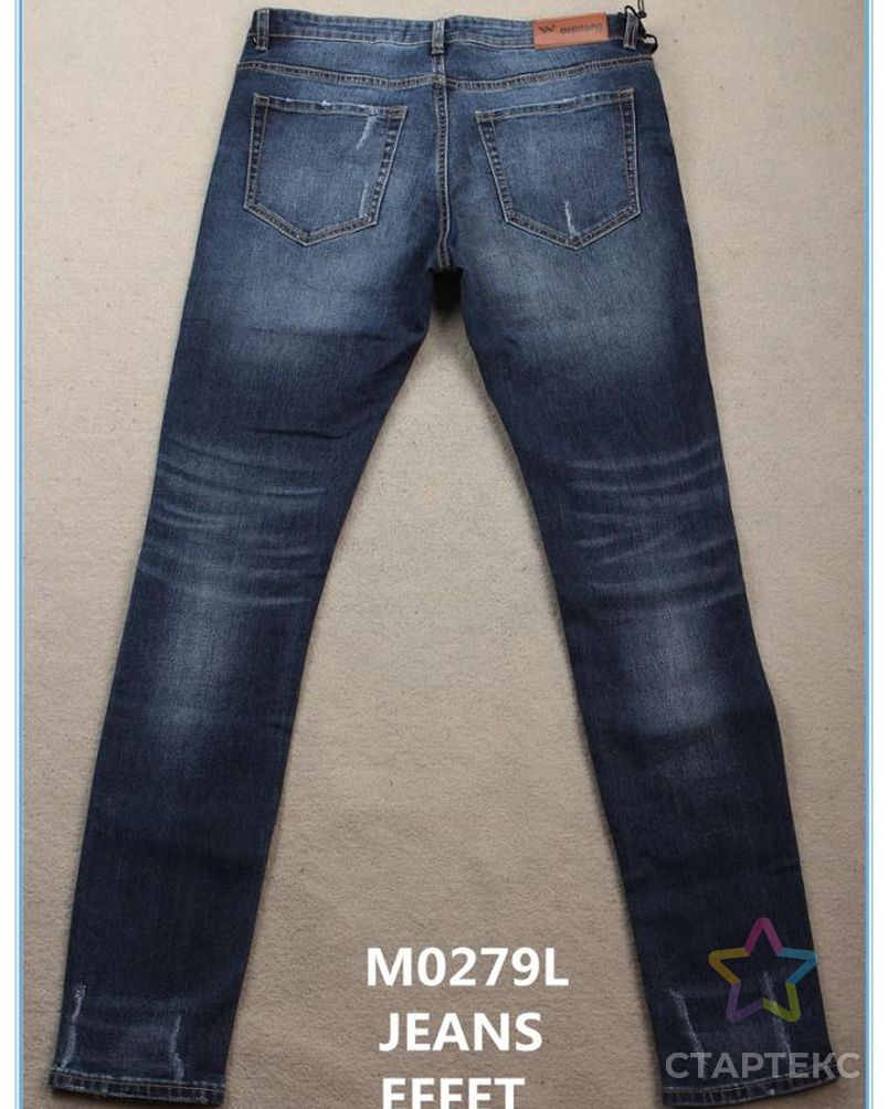 11 унций, глубокий синий хлопок, стрейч, плотная джинсовая ткань арт. АЛБ-1841-1-АЛБ000062515498267 5