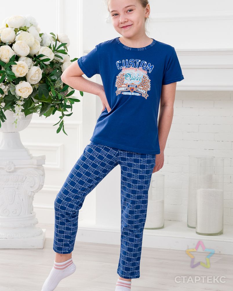 Пижама детская из кулирки Мото (футболка+брюки) арт. АМД-2679-2-АМД18073198.00002 7