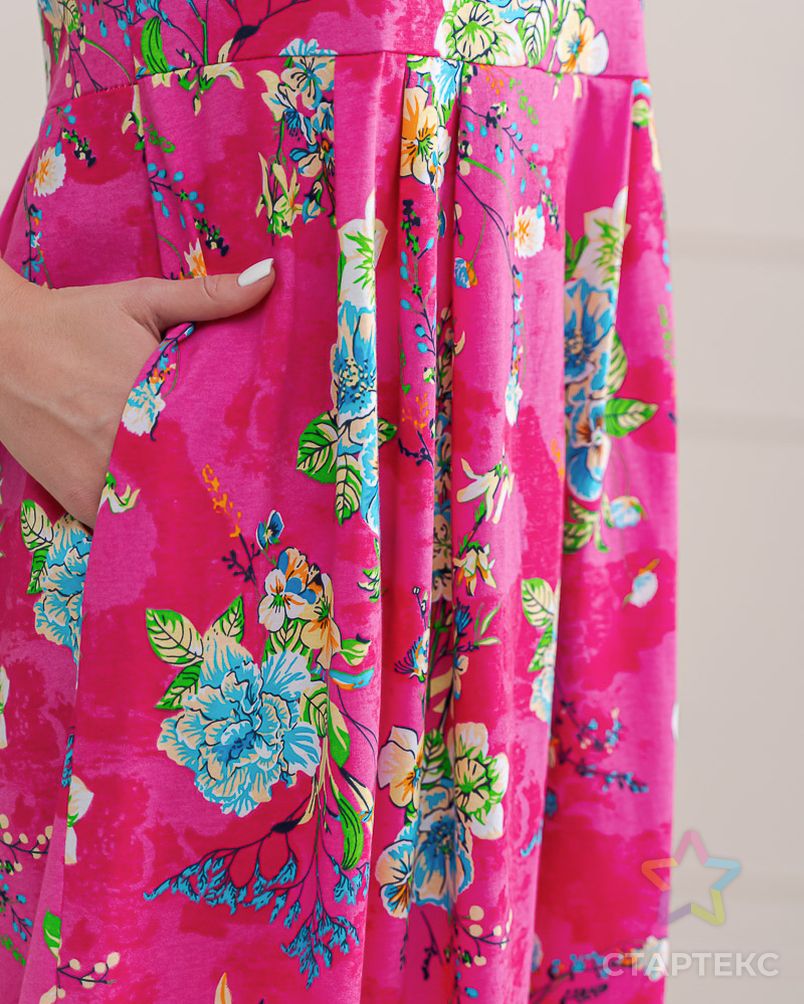 Платье женское из кулирки Синтия малиново-красный арт. АМД-2708-1-АМД18076987.00001