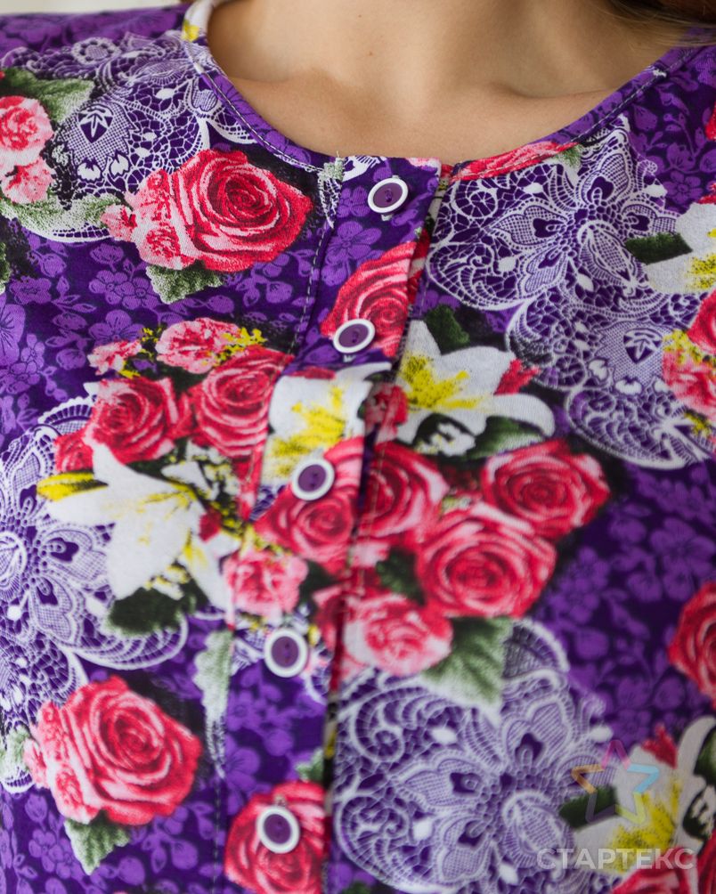 Платье женское из кулирки Кармелита фиолетовый арт. АМД-2103-3-АМД17953173.00003