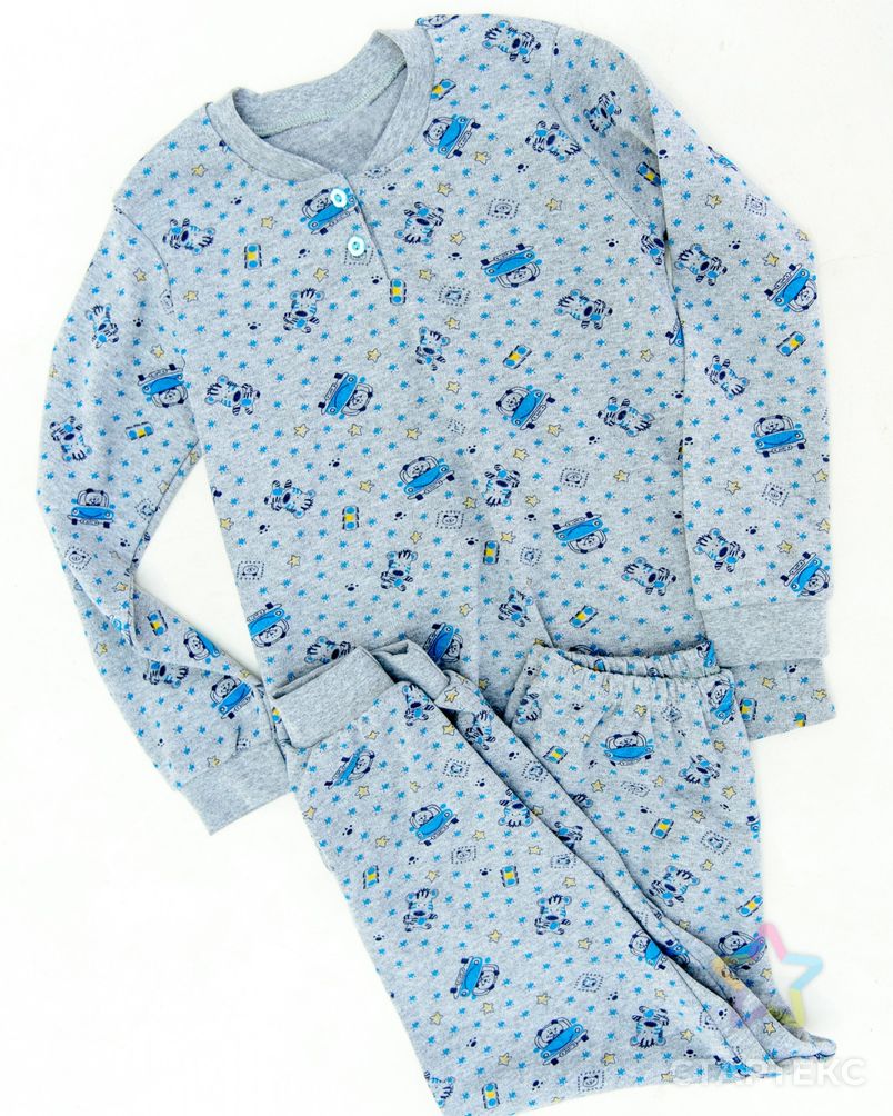 Пижама детская из интерлока Мишка серый арт. АМД-15-1-АМД17926489.00001 2