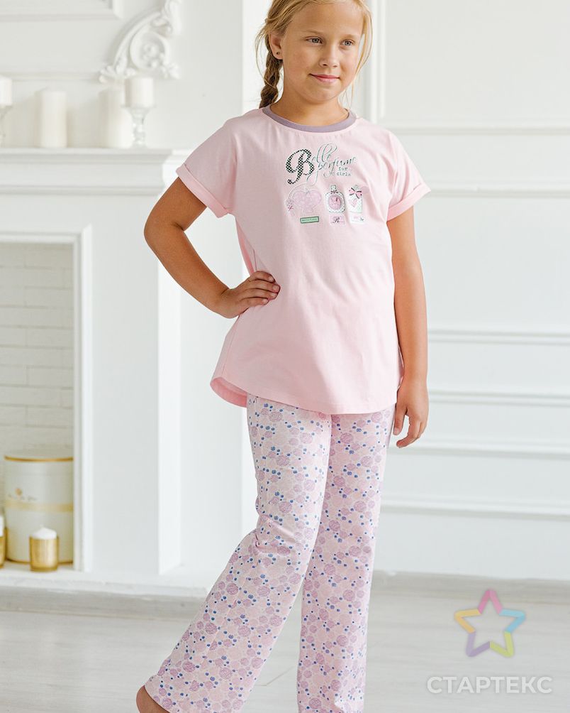 Пижама Барби для девочки детская розовый арт. АМД-1348-1-АМД17927822.00001 4