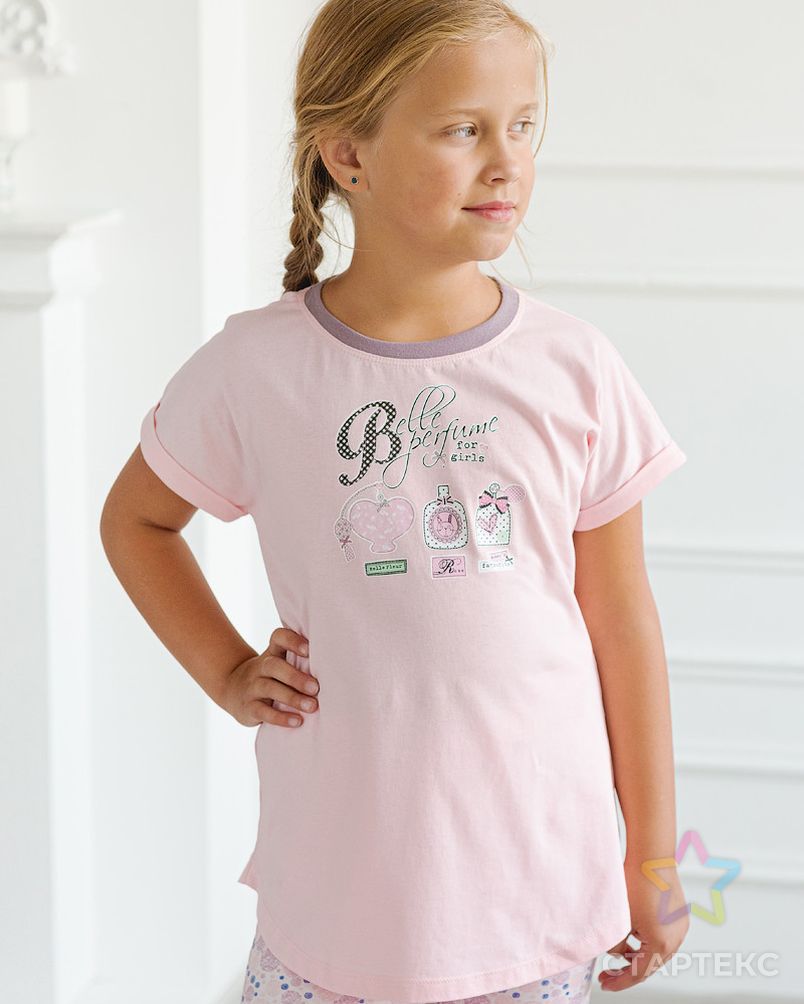Пижама Барби для девочки детская розовый арт. АМД-1348-1-АМД17927822.00001 5