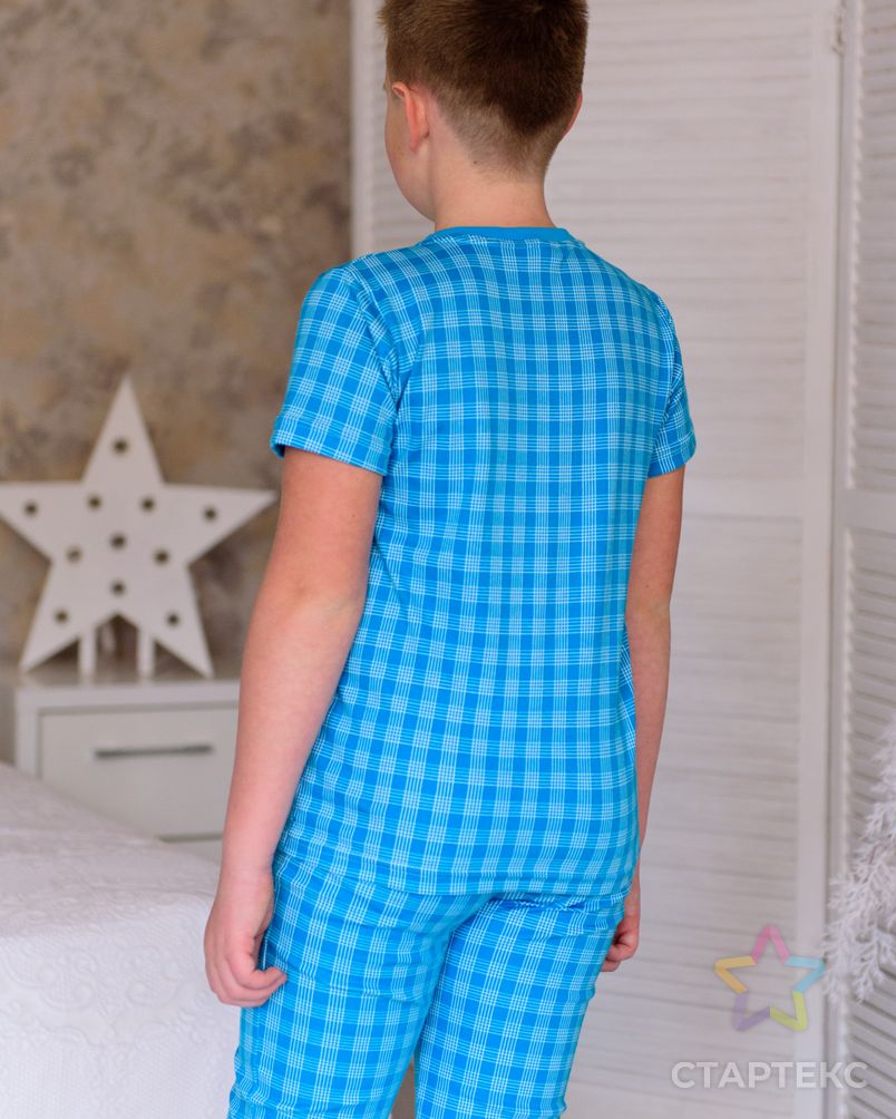 Пижама подростковая футболка, брюки из интерлока бирюза арт. АМД-106-1-АМД17926580.00001 2