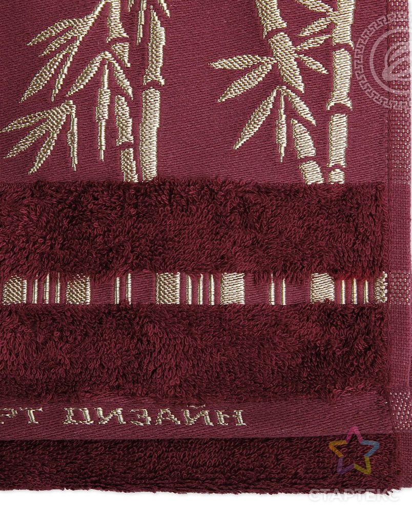 Набор полотенец 'Бамбук' (бордо) арт. АРТД-3240-1-АРТД0245977 2
