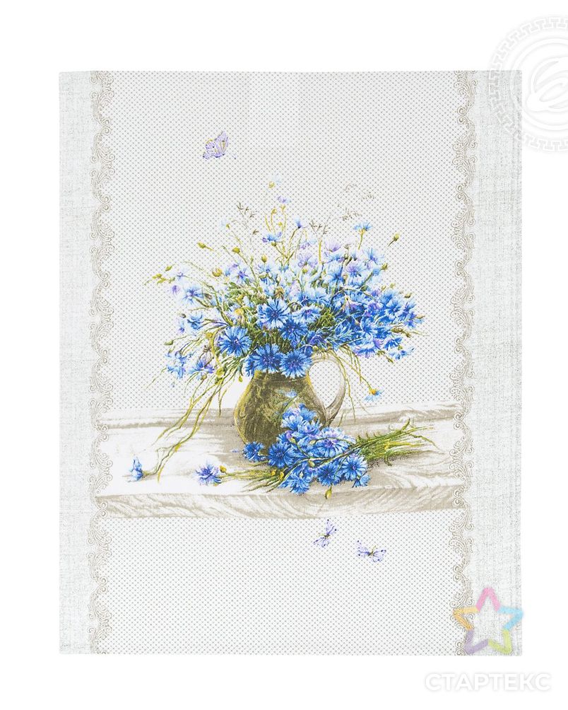 Набор полотенец из рогожки 'Полевые цветы' арт. АРТД-3010-4-АРТД0275352 2