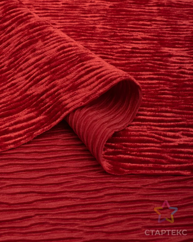 Бархат стрейч гофре 360гр/м.кв. арт. БО-16-1-25441.001 - рис. 3