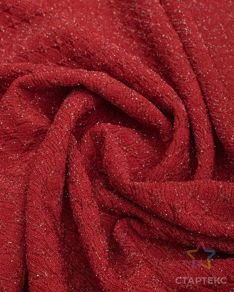 Трикотаж жаккард с люрексом 260 гр/м.кв. арт. ЖКТ-96-6-26028.006 - рис. 2