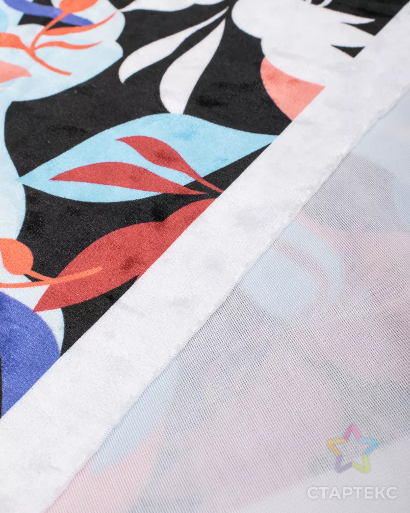 Бархат мраморный принт 255 гр/м.кв. арт. Б-133-2-24930.049 - рис. 3