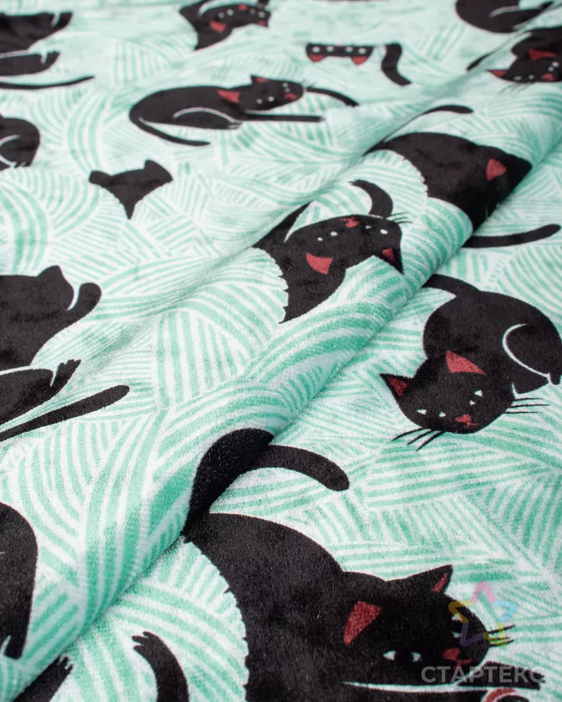 Бархат мраморный принт 255 гр/м.кв. арт. Б-135-5-24930.064 - рис. 1