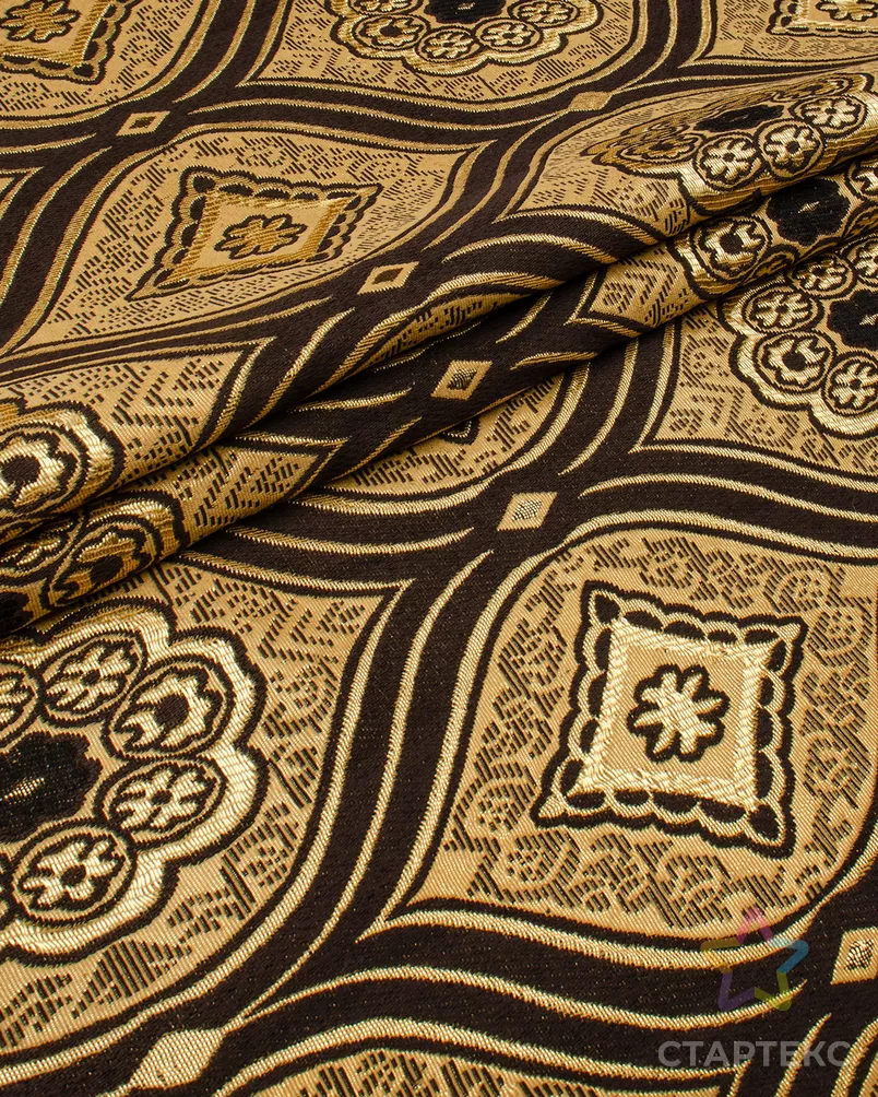 Гобелен Эк с люрексом 150 см Китай BL-004-1-brown D арт. Г150-457-1-0011.162 - рис. 2