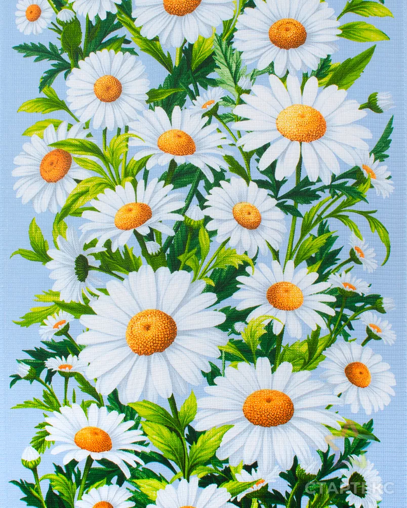 Ромашки (полотно вафельное 50 см) арт. ПВ50-505-1-0989.172 - рис. 1 Ромашки (полотно вафельное 50 см) арт. ПВ50-505-1-0989.172 - рис. 1