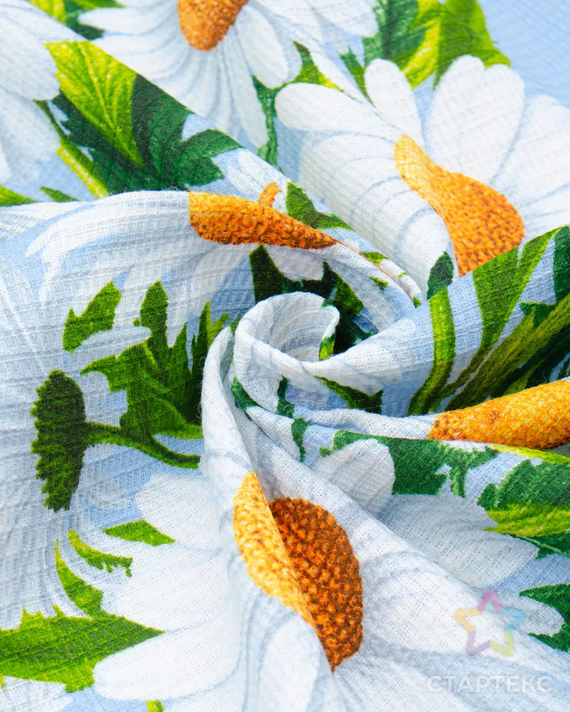 Ромашки (полотно вафельное 50 см) арт. ПВ50-505-1-0989.172 - рис. 4 Ромашки (полотно вафельное 50 см) арт. ПВ50-505-1-0989.172 - рис. 4