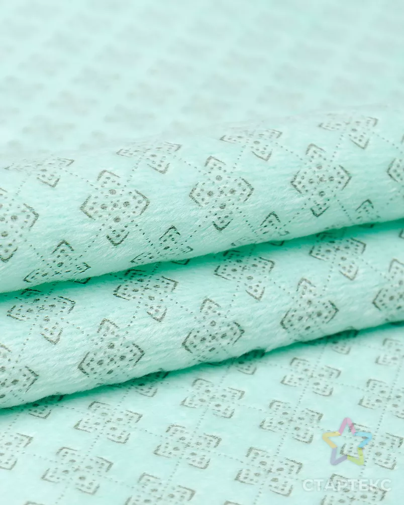 Вельбоа с рисунком ромбики арт. ТК10-1-1-ВЛ-01-027-МЕН - рис. 3