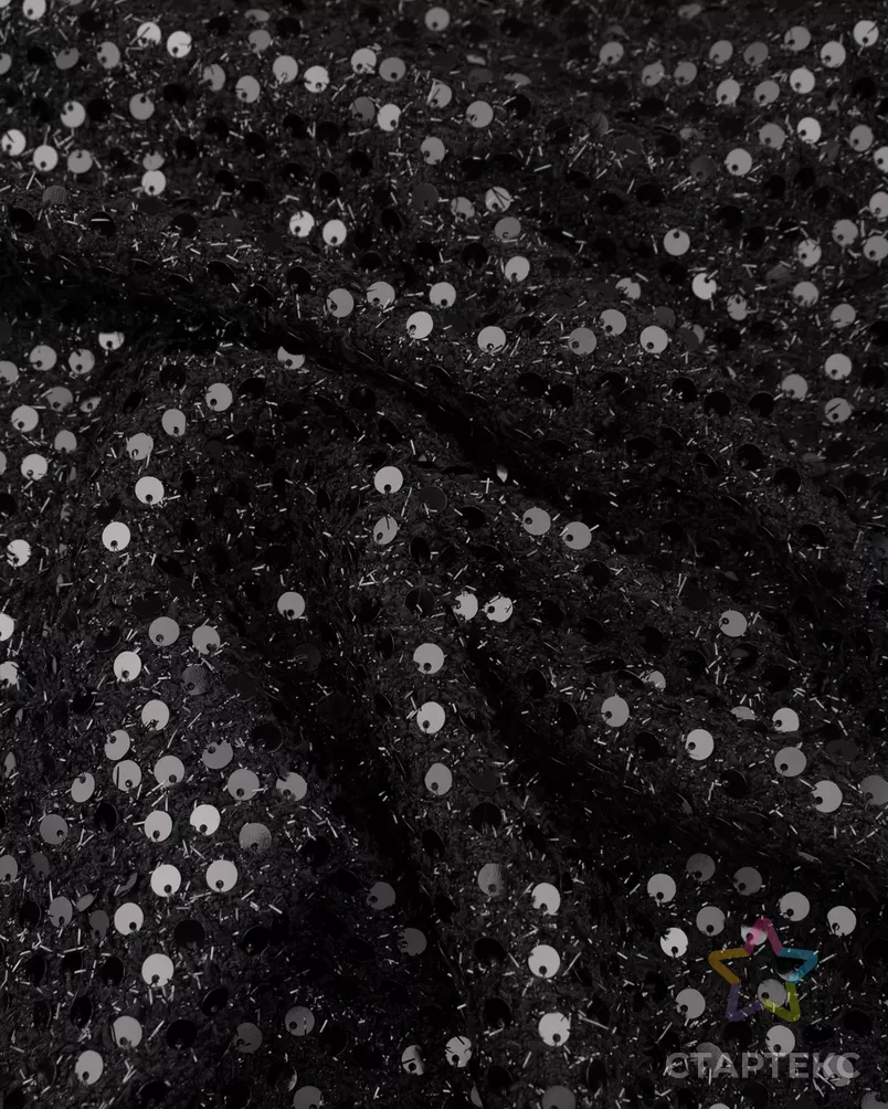 Букле костюмное с люрексом и пайетками арт. БК-547-2-26275.002 - рис. 3