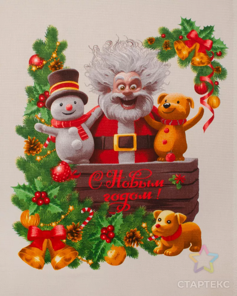 Полотно вафельное "Веселая компания" арт. ПВ150-399-1-0895.076 - рис. 8