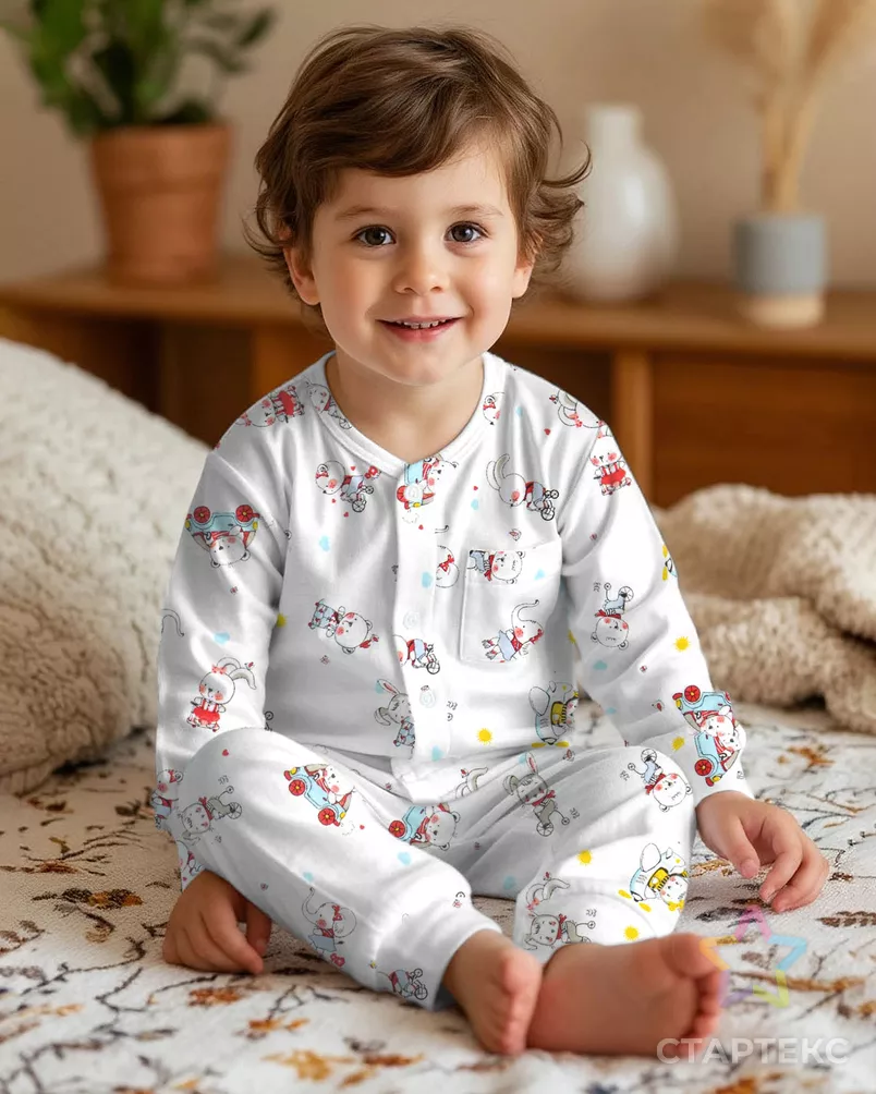 Фланель детская "Веселый транспорт" арт. ФД90-178-1-1636.010 - рис. 6