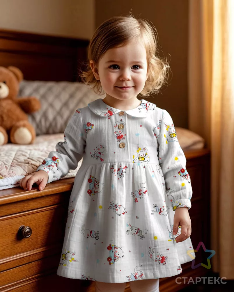 Фланель детская "Веселый транспорт" арт. ФД90-178-1-1636.010 - рис. 8