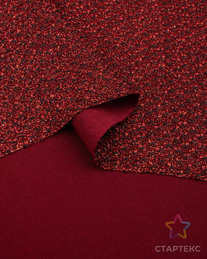 Трикотаж жаккард с люрексом арт. ТЛ-122-7-21182.016 - рис. 3