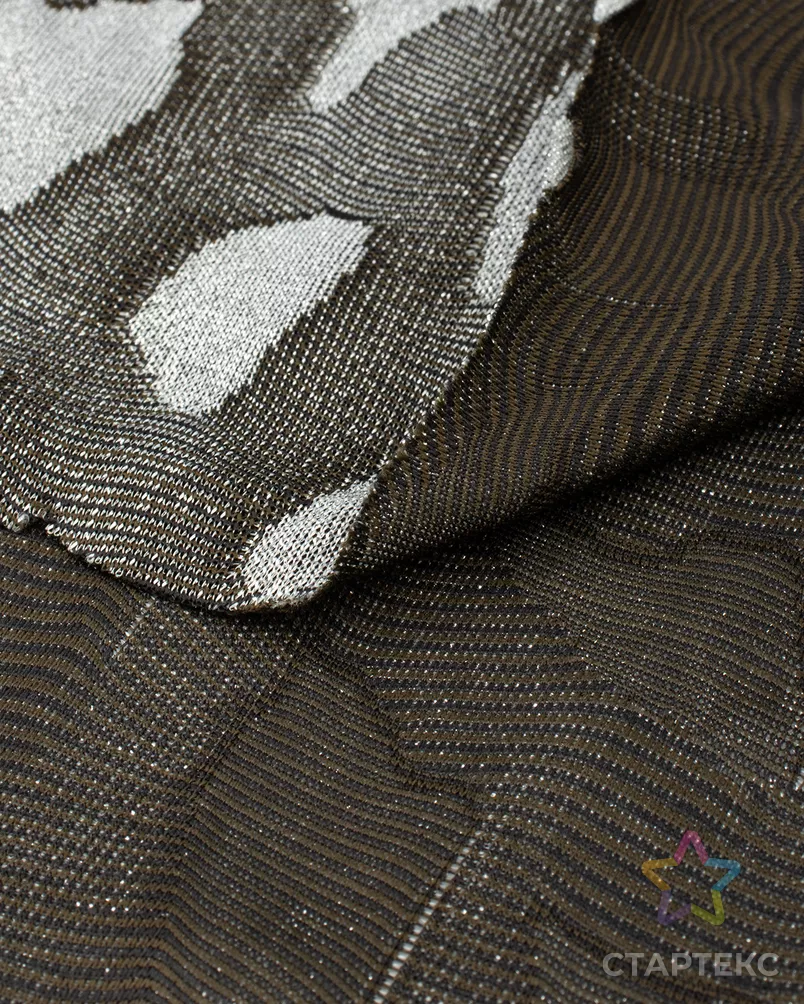 Трикотаж жаккард с люрексом арт. ТЛ-125-2-22048.002 - рис. 3