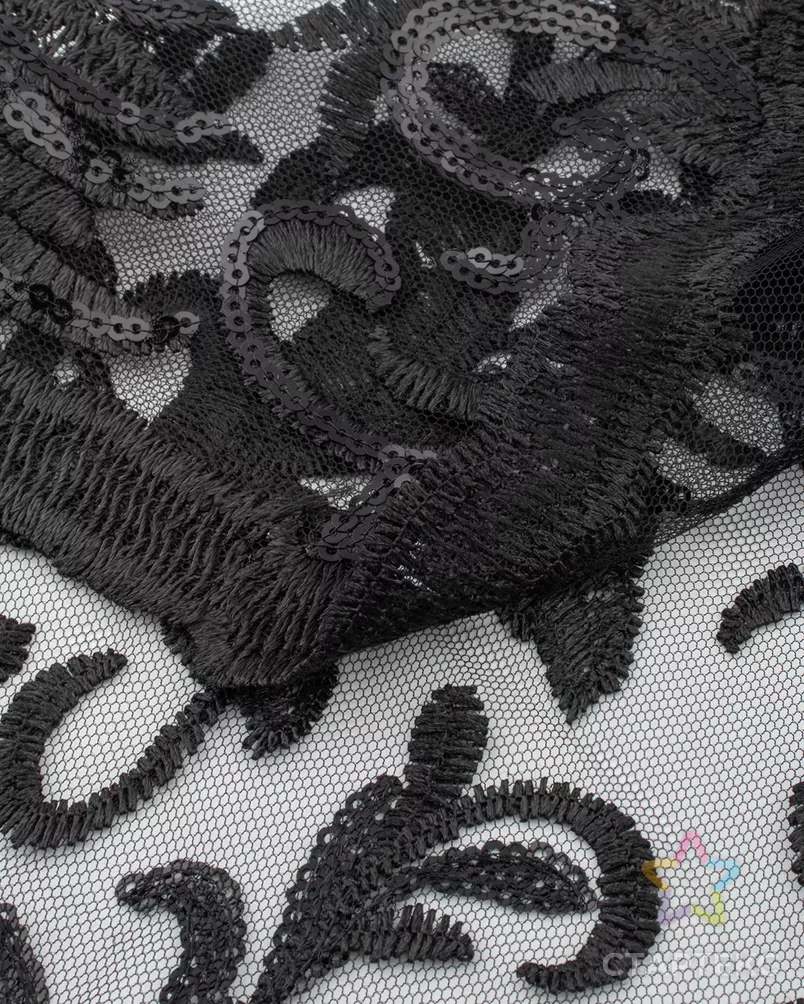 Гипюр с пайеткой 0.3 см арт. КПГС-72-4-22133.015 - рис. 3