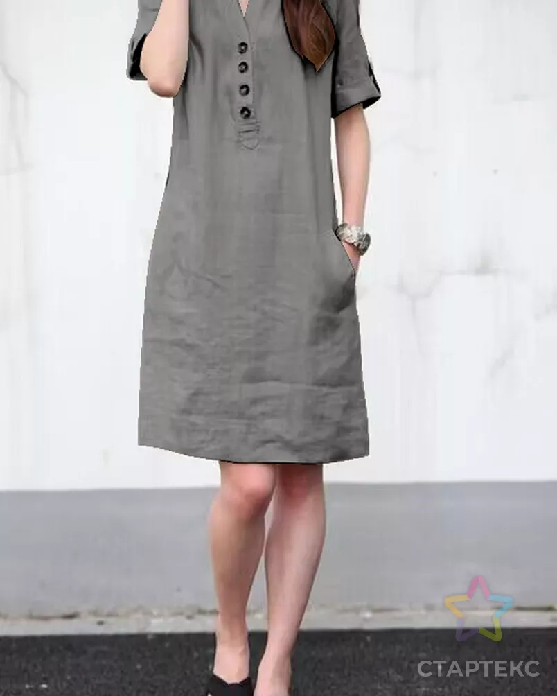 Теплый лен/вареный хлопок 100% хб 250 см арт. ЛЮКС-115-7-ЛЮКС18187162.00007 - рис. 3