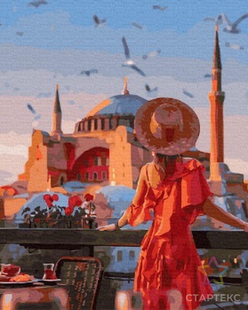 Картина по номерам с цветной схемой на холсте Molly Стамбул. Айя-София 40х50 см арт. МГ-112490-1-МГ1005316 2