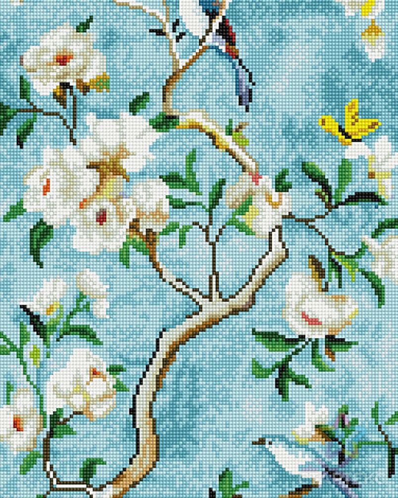 Картина мозаикой Molly Панно. Нежные цветы (30 цветов) 35х90 см арт. МГ-120936-1-МГ1022815