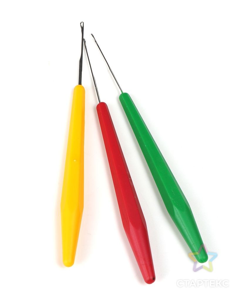 Игла для поднятия петель (с цветной ручкой) 3 шт. арт. МГ-125950-1-МГ1024597 3