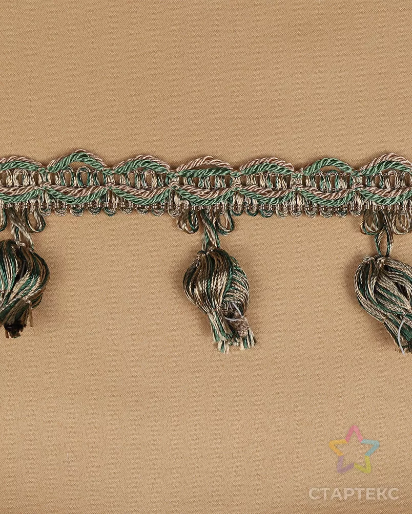 Бахрома шир.43мм цв.6456 беж+оливка уп.10м арт. МГ-125918-1-МГ1024786 - рис. 4 Бахрома шир.43мм цв.6456 беж+оливка уп.10м арт. МГ-125918-1-МГ1024786 - рис. 4