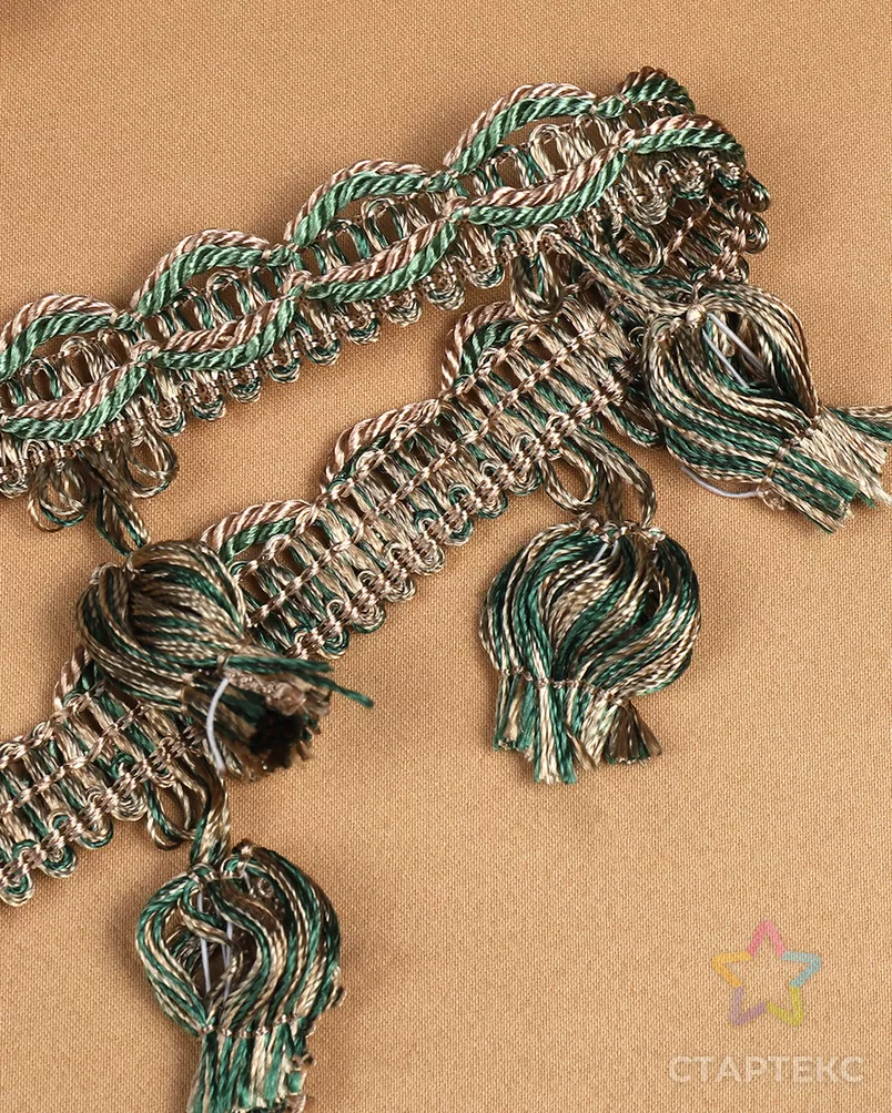 Бахрома шир.43мм цв.6456 беж+оливка уп.10м арт. МГ-125918-1-МГ1024786 - рис. 5 Бахрома шир.43мм цв.6456 беж+оливка уп.10м арт. МГ-125918-1-МГ1024786 - рис. 5