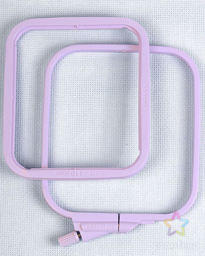 Пяльцы-рамка NURGE пластиковые 110х95 цв.фиолетовый арт. МГ-122456-1-МГ1026612 4