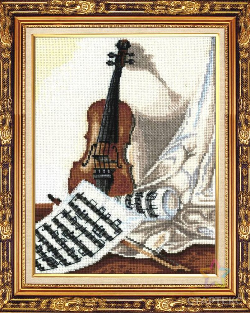 Вышивка скрипка