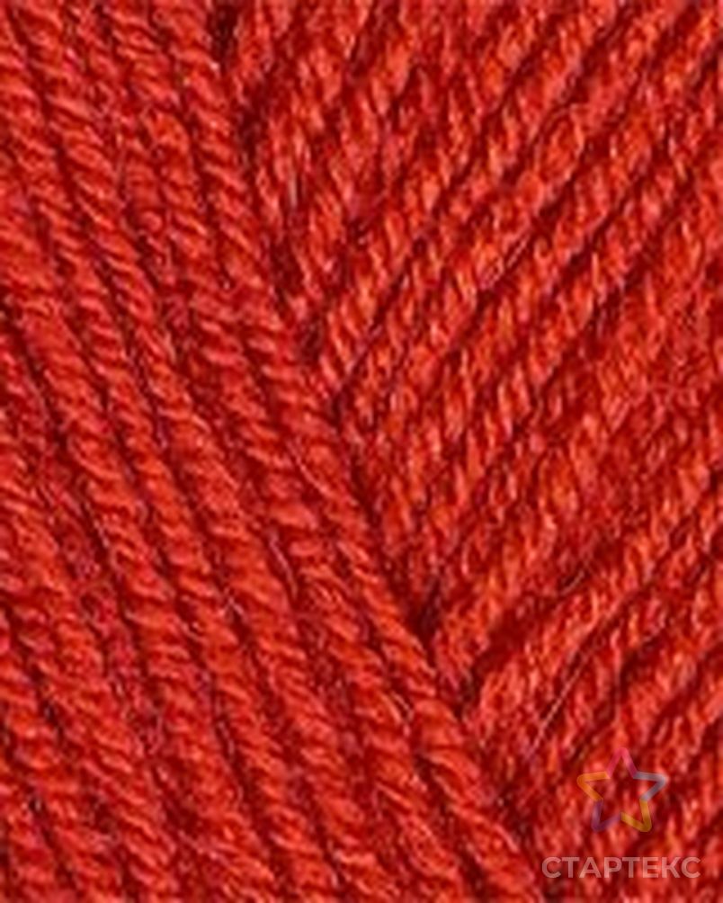 Пряжа для вязания ТРО "Кроха" (20% шерсть, 80% акрил) 10х50г/135м цв.0042 красный арт. МГ-17235-1-МГ0165805