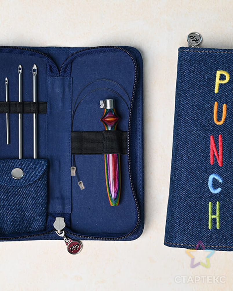 21001 KnitPro Набор инструментов для ковровой техники Punch The Vibrant арт. МГ-133493-1-МГ1691801 2