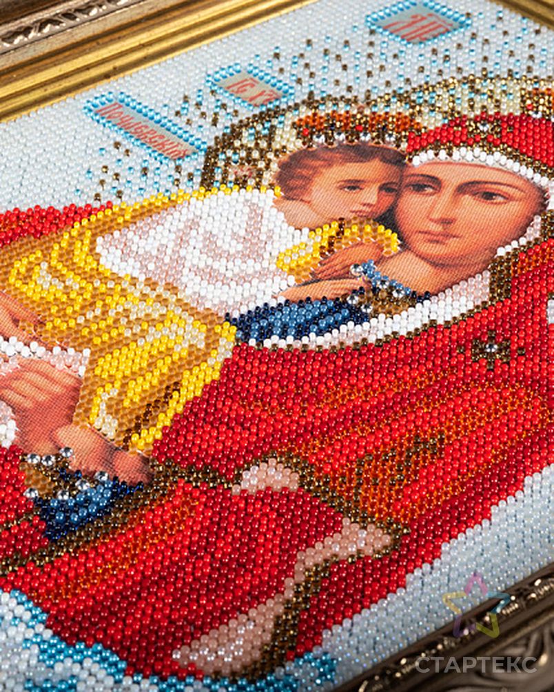 Набор для вышивания бисером КРОШЕ Богородица Почаевская 20x27 см арт. МГ-22307-1-МГ0196370