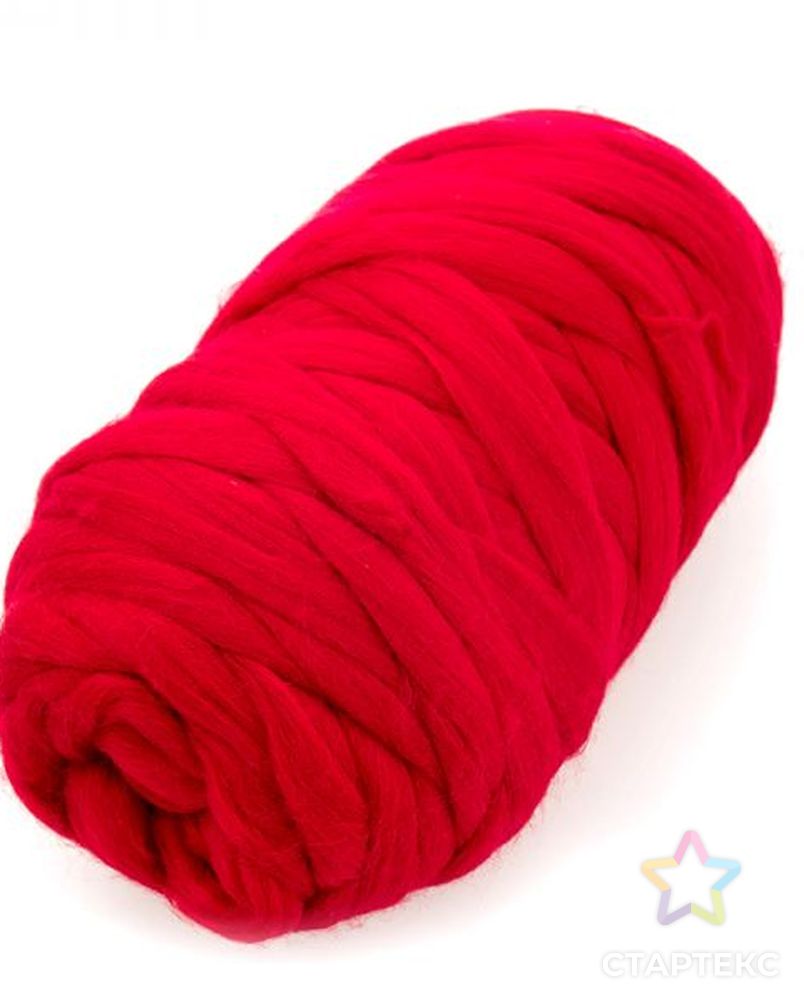 Пряжа для вязания ТРО "Зефир" (100% мериносовая шерсть) 500г/50м цв.0042 красный арт. МГ-36289-1-МГ0267584 2