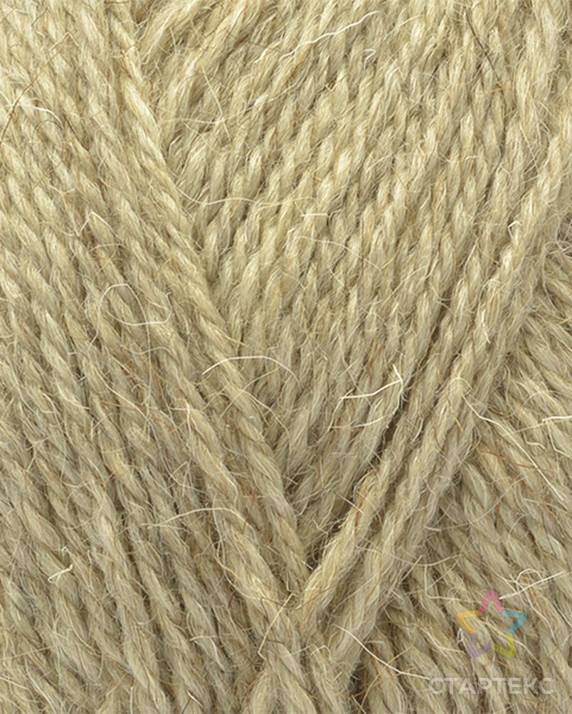 Пряжа для вязания ТРО "Деревенька" (100% шерсть) 10х100г/170м цв.2441 натуральный светлый арт. МГ-38746-1-МГ0361156 2
