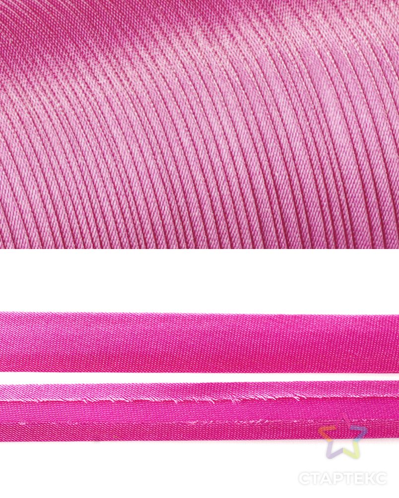 Косая бейка TBY атласная шир.15мм цв.F141 розовый уп.132 м арт. МГ-128577-1-МГ0369409 2