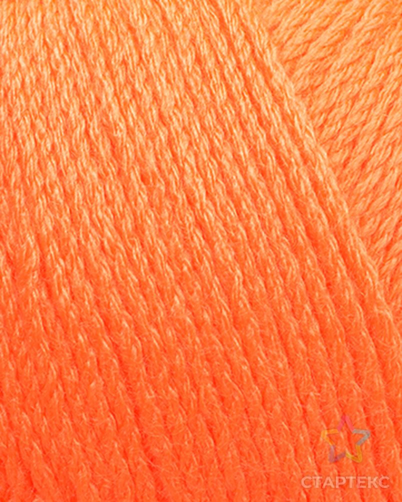 Пряжа для вязания ТРО "Мишель" (100% акрил) 5х100г/240м цв.0498 ярк.оранжевый арт. МГ-42696-1-МГ0499509