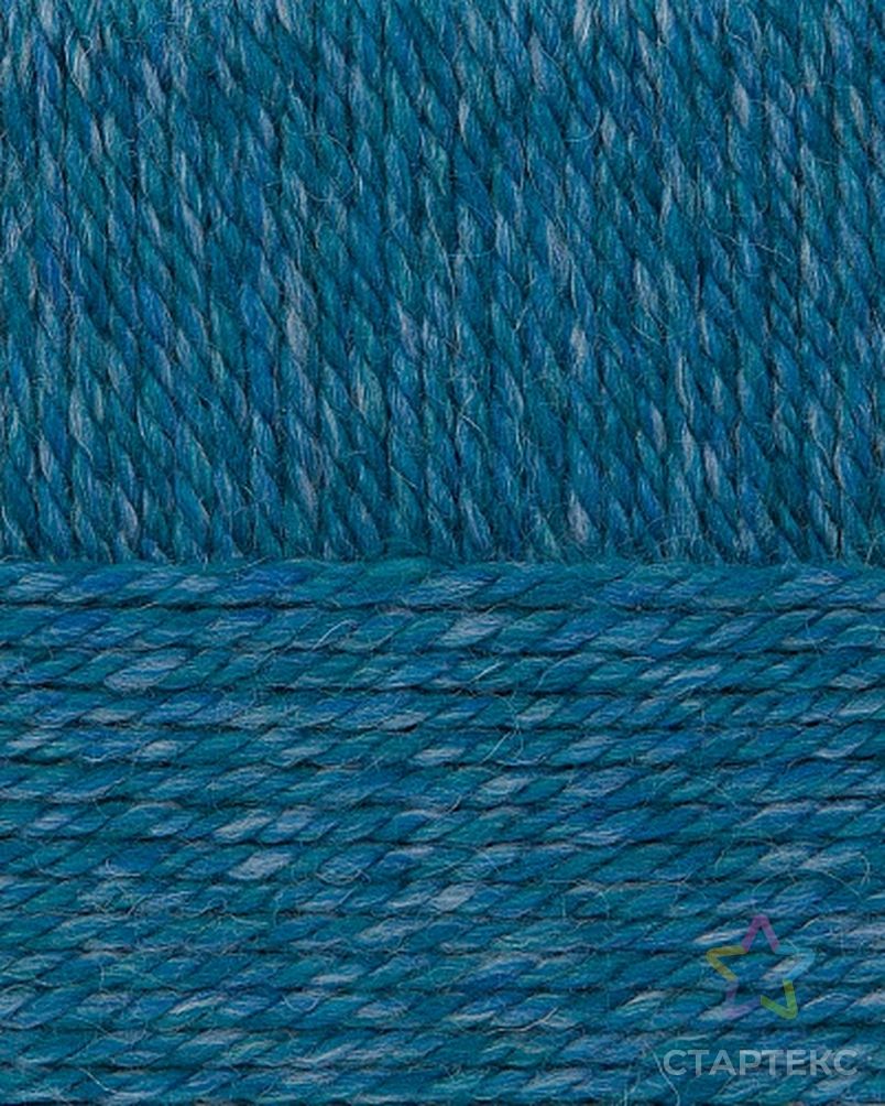 Пряжа для вязания ПЕХ "Сувенирная" (50% шерсть, 50% акрил) 5х200г/160м цв.763 меланж. мор.волна арт. МГ-42778-1-МГ0500029