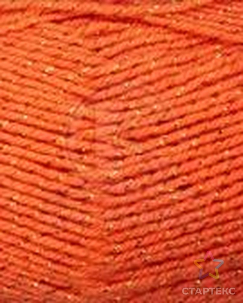 Пряжа для вязания КАМТ "Праздничная" (48% кашмилон, 48% акрил, 4% метанин) 10х50г/160м цв.068 апельсин арт. МГ-42974-1-МГ0501296 2