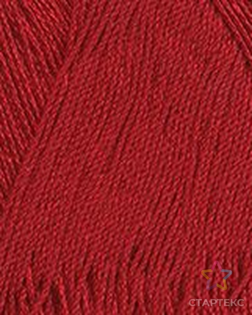 Пряжа для вязания ТРО "Алина" (100% мерсеризованный хлопок) 10х50г/220м цв.0043 красный арт. МГ-45111-1-МГ0559572