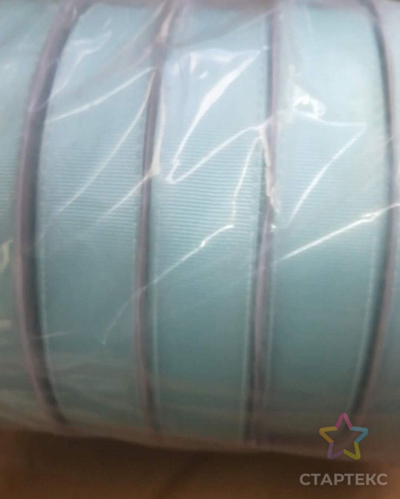 Лента Ideal репсовая в рубчик ш.2,5см (013 голубой с ниткой) арт. МГ-72712-1-МГ0559684