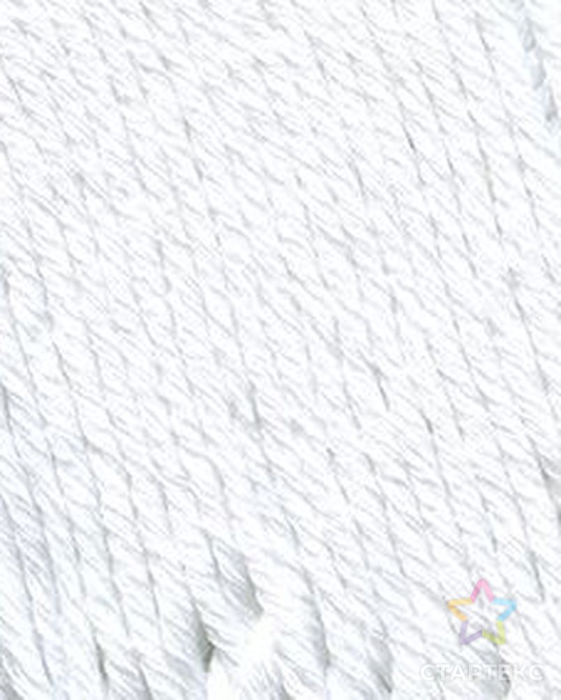 Пряжа для вязания ТРО "Ванда" (100% хлопок) 5х100г/150м цв.0235 супер белый арт. МГ-47708-1-МГ0594276