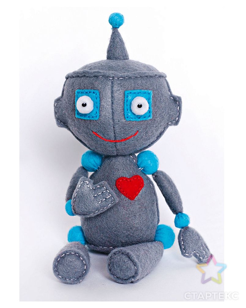 Набор для изготовления текстильной игрушки из фетра "Малыш робот" арт. МГ-81755-1-МГ0756881 2