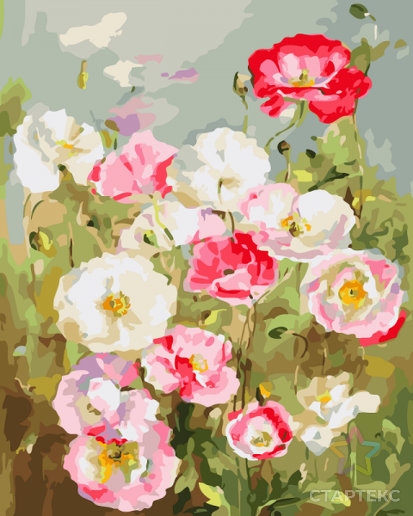 Набор "Колор Кит" картина по номерам Нежные цветы 40х50 арт. МГ-83618-1-МГ0767475 2