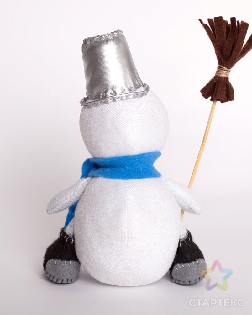 Набор для изготовления текстильной игрушки из фетра "Снеговик" 18,5см арт. МГ-83915-1-МГ0768660 2