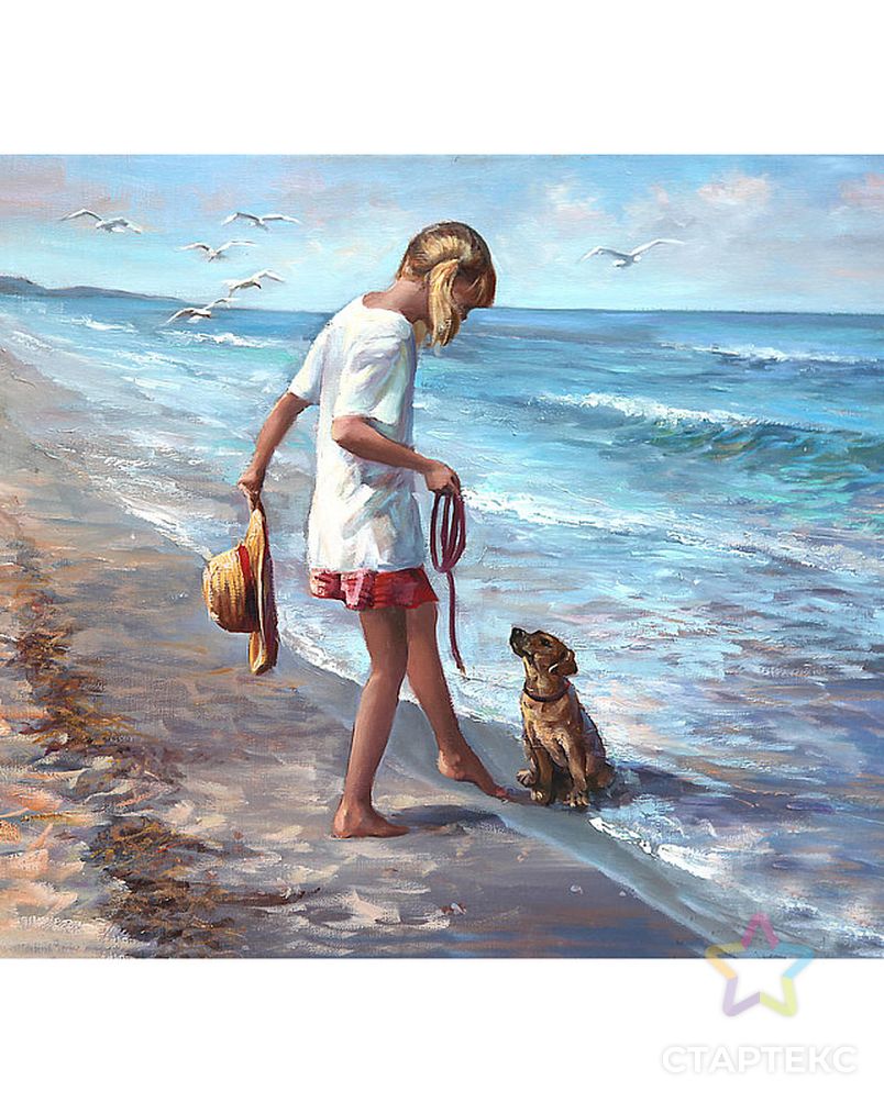 Картины по номерам Molly Ласковое море (28 цветов) 40х50 см арт. МГ-97788-1-МГ0860069