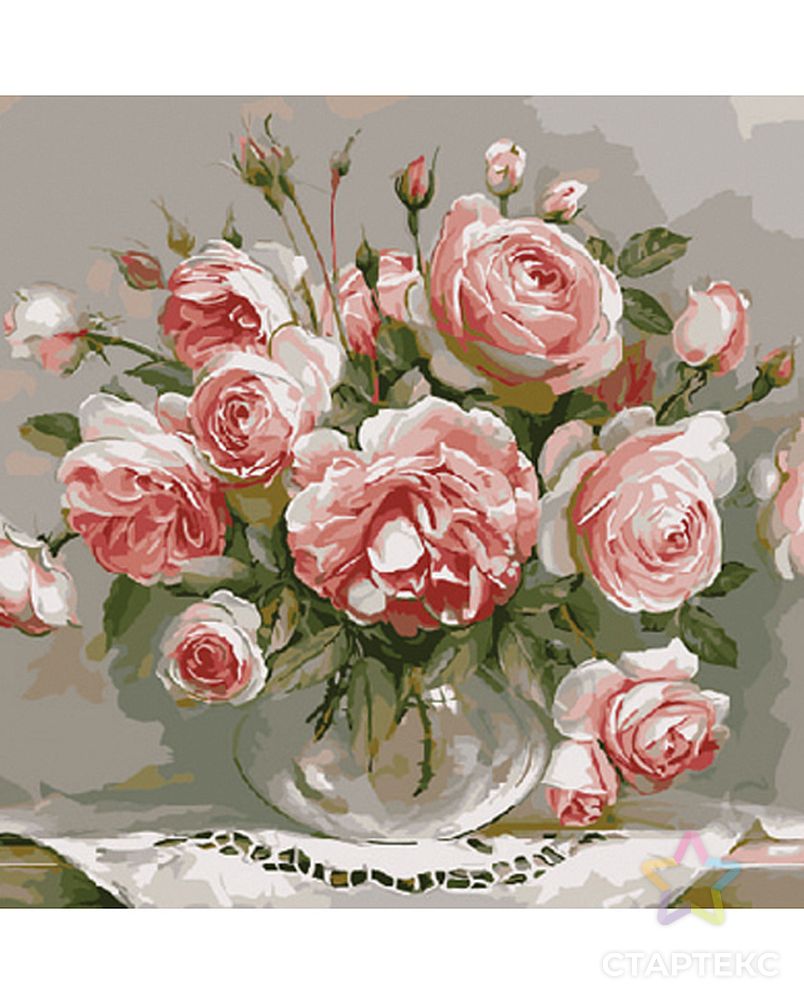 Картины по номерам Molly Бузин. Розовый вечер (21 цвет) 40х50 см арт. МГ-96353-1-МГ0860097 2